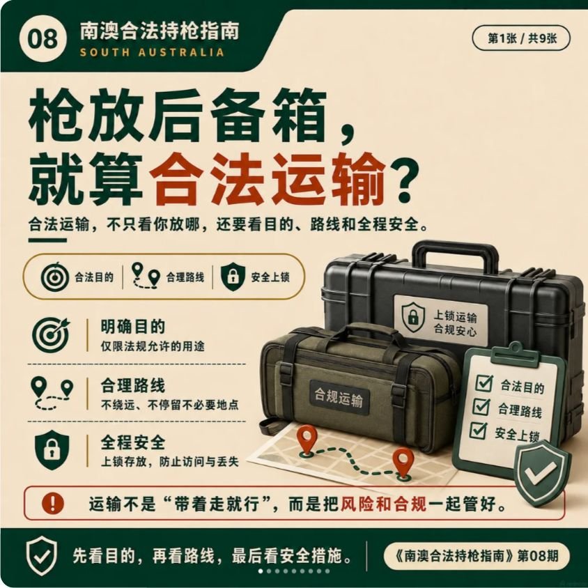 南澳持枪指南第 08 期封面：有枪证，就能随便带枪？