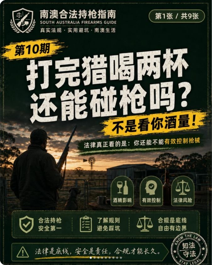 南澳持枪指南第 10 期封面：打完喝两杯，还能碰枪吗？